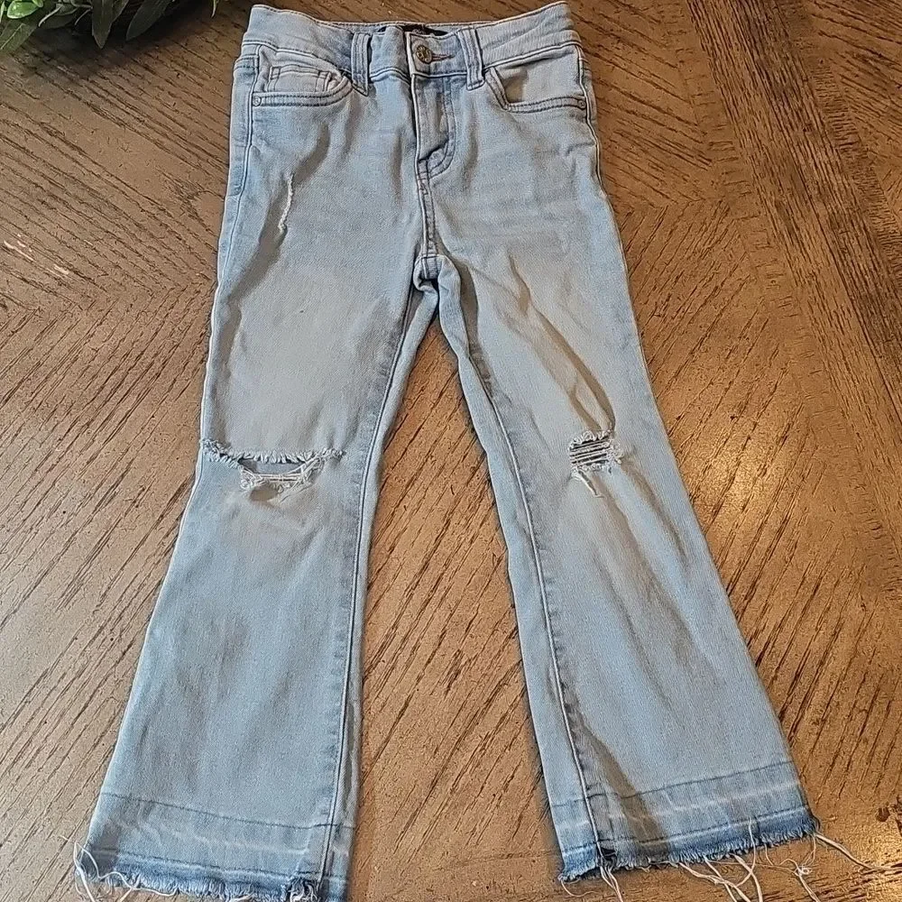 Celebrity Pink Light Blue Distressed Jeans Size 5 Girls